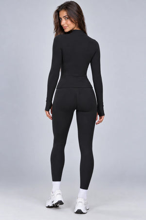 WEARHUB Nylon-Spandex Seamless Active Jacket — WHZ149 — product, back view