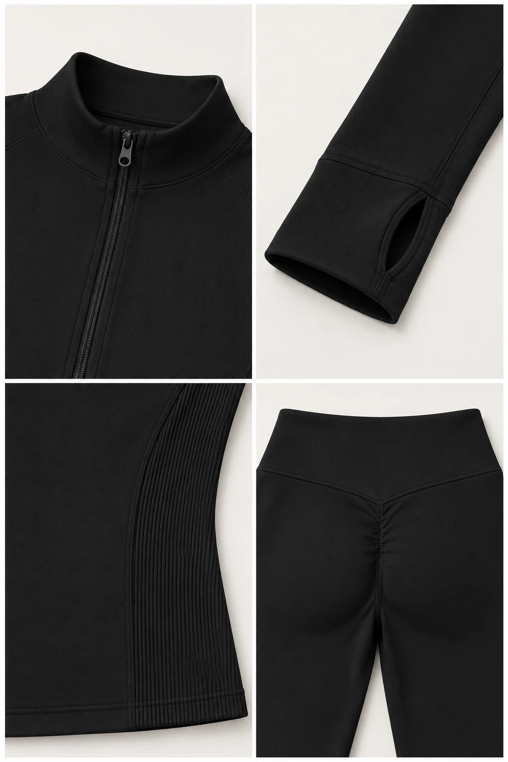 WEARHUB Nylon-Spandex Seamless Active Jacket — WHZ149 — product, details view