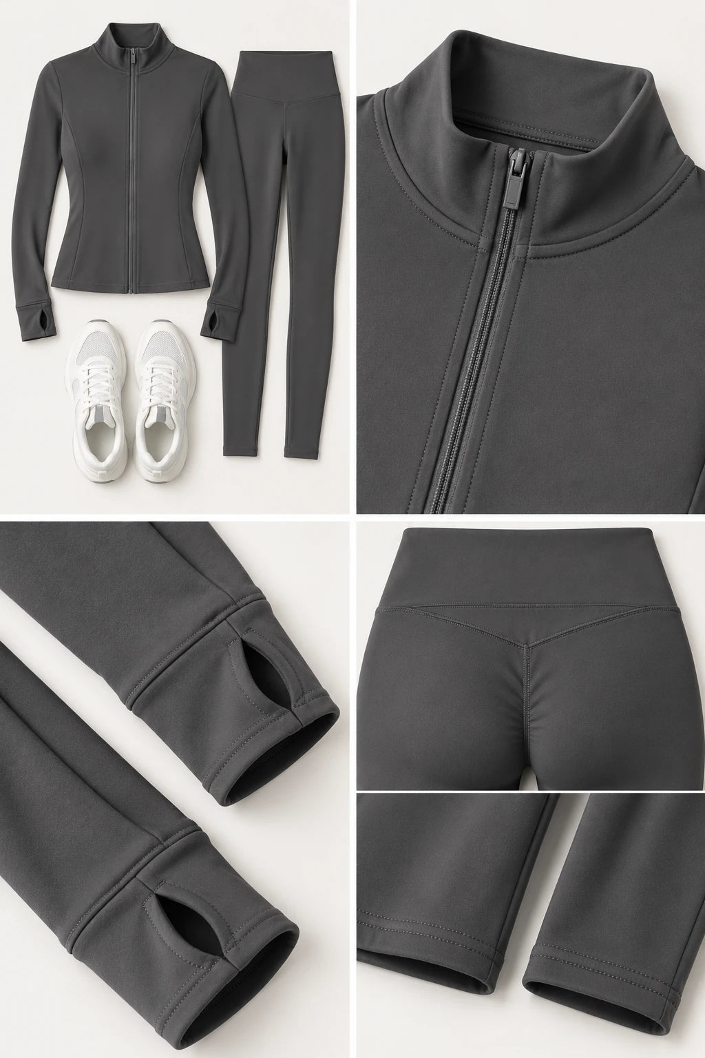 WEARHUB Nylon-Spandex Barely-There Long-Sleeve Active Top — WHZ150 — product, details view